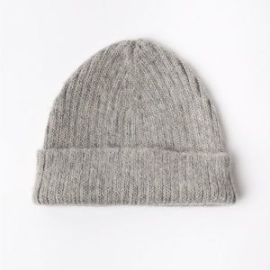 Alpaca Beanie (Gray), Undyed, from Industry of All Nations